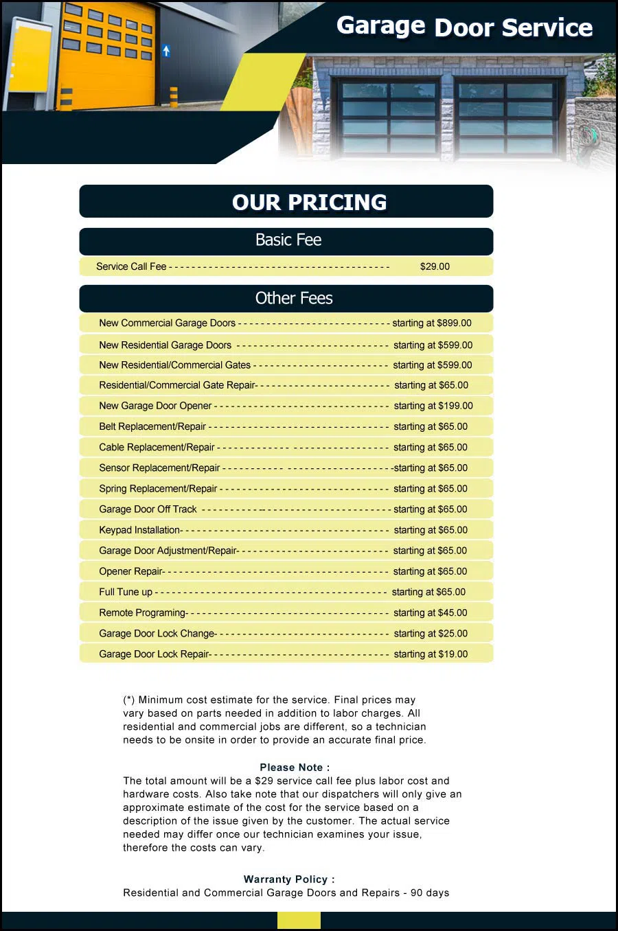 Garage Door & Opener Repairs Roslyn Valley, PA 215-458-1079